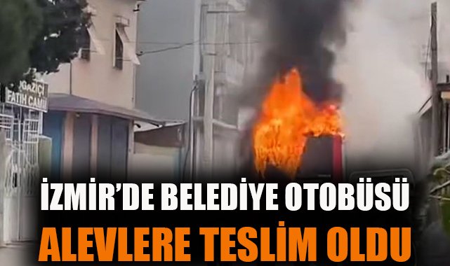 Otobüs Yangını, Caddede Panik Yarattı!