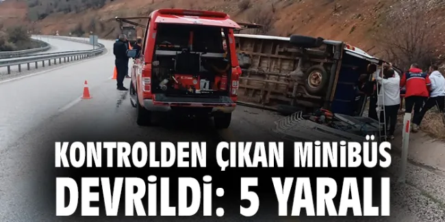 Malatya’da Minibüs Devrildi: 5 Yaralı