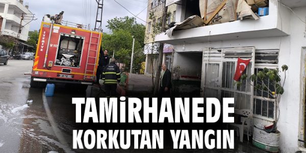Dörtyol’da Motosiklet Atölyesinde Yangın Çıktı!