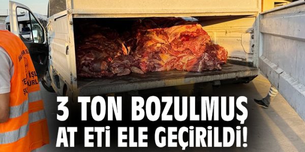 Yüreğir’de 3 Ton Mühürsüz Bozuk Et Ele Ge geçirildi!
