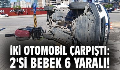 Keçiören’de Kafa Kafaya Çarpışma: 6 Yaralı!