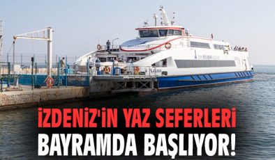 Kurban Bayramı’nda İzdeniz Seferleri Başlıyor!