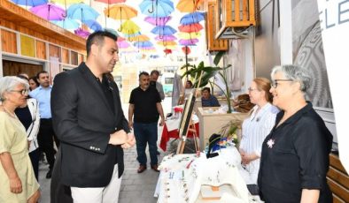 Çiğli’de kadınların el emeği ürünleri görücüye çıktı