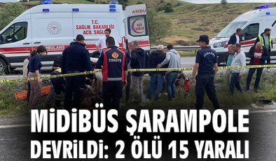 Midibüs Kazasında İki Ölü, 15 Yaralı!