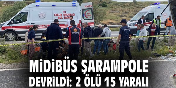 Midibüs Kazasında İki Ölü, 15 Yaralı!