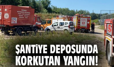Kartepe’de Şantiyede Yangın: Başarılı Müdahale!