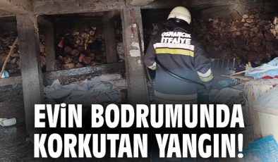 Yaylabaşı’nda Bodrumda Yangın: İtfaiye Müdahale Etti