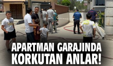 Otoparkta Korkutan Yangın: 1 Araç Zarar Gördü!