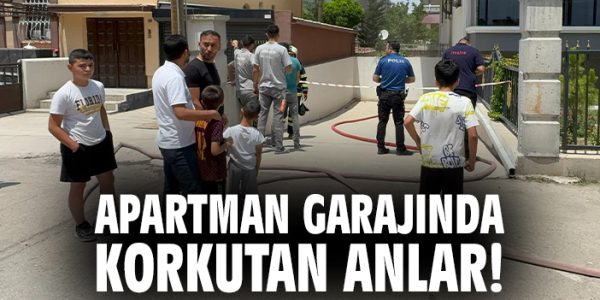 Otoparkta Korkutan Yangın: 1 Araç Zarar Gördü!