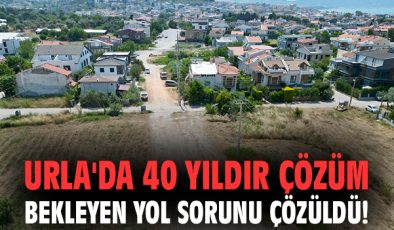 Urla’da İnönü Caddesi Nihayet Açıldı!