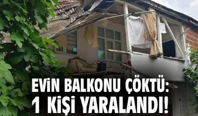 Balkon Çöktü: Kadın Hastaneye Kaldırıldı!