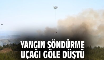 Seyhan’da Yangın Uçağı Göle Düştü, Pilot Kurtarıldı!