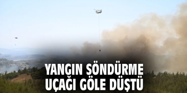 Seyhan’da Yangın Uçağı Göle Düştü, Pilot Kurtarıldı!