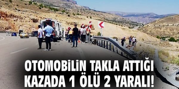 Malatya’da Kaza: Bir Ölü, İki Yaralı!