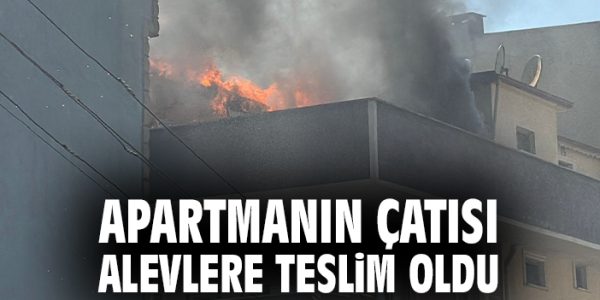 Gebze’de Apartman Çatısında Yangın Paniği!