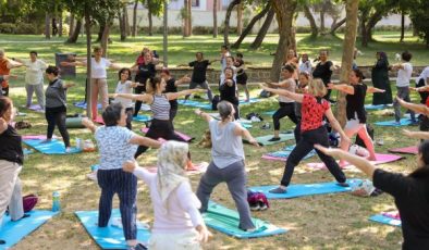 Buca’da açık havada spor keyfi
