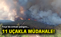 Foça’da Orman Yangını: Hava ve Karadan Müdahale!
