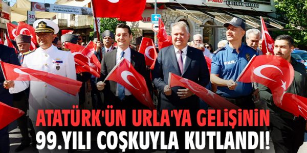 Urla, Atatürk’ü Coşkuyla Andı! 99. Yıl Kutlaması