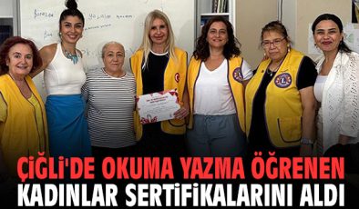 Kadınların Okuryazarlık Sevinci Sertifika ile Taçlandı