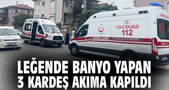İzmit’te 3 Kardeş Akıma Kapıldı, Hastaneye Sevk!