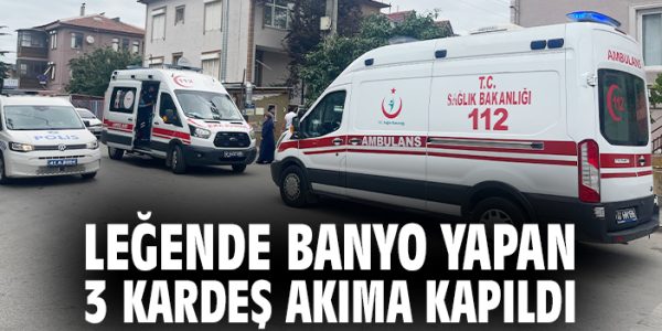 İzmit’te 3 Kardeş Akıma Kapıldı, Hastaneye Sevk!