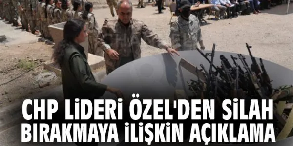 CHP’den Terörle Mücadelede Barış Mesajı