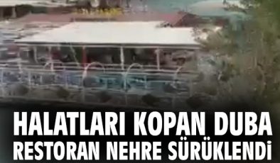 Şanlıurfa’da Fırtına Restoranı Sürükledi!