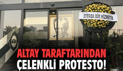 Altay Taraftarı Yönetimi Protesto Etti!
