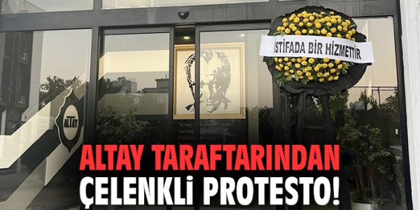Altay Taraftarı Yönetimi Protesto Etti!