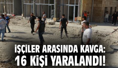 Şantiyede Taşlı Sopalı Kavga: 15 Yaralı!