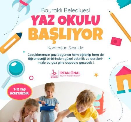Bayraklı’da yaz okulu atölyeleri başlıyor