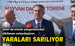 Ödemiş Yangınında Zarar Görenlere Destek Töreni