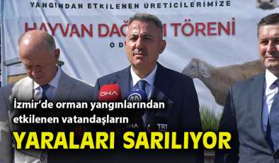Ödemiş Yangınında Zarar Görenlere Destek Töreni