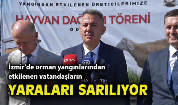 Ödemiş Yangınında Zarar Görenlere Destek Töreni