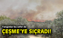 Çeşme’de Yangın: Rüzgar Alevleri Büyütüyor!