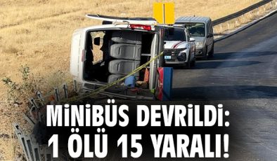 Diyarbakır’da Minibüs Devrildi: 1 Ölü, 15 Yaralı