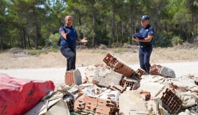 Gaziemir Belediyesi’nden kaçak moloz dökenlere 514 bin 545 lira para cezası