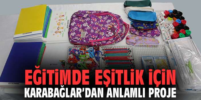 Karabağlar’dan Miniklere Kırtasiye Desteği