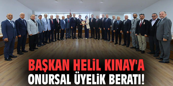 Başkan Kınay’a TEMAD Onursal Üyelik Beratı!