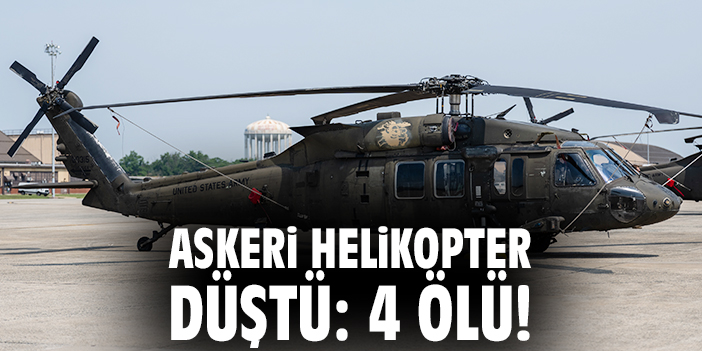 Black Hawk Helikopteri Düştü: 4 Asker Hayatını Kaybetti