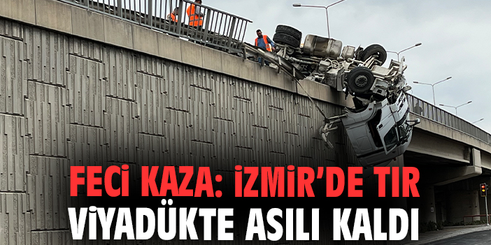 Viyadükte Tır Devrildi: Sürücü Hafif Yaralı