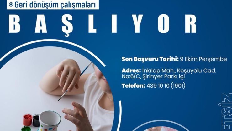Buca Belediyesi’nden özel gereksinimli çocuklar için atölyeler