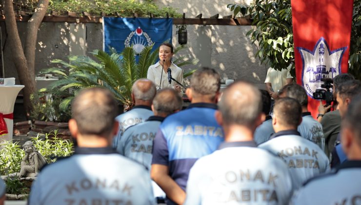 Konak’ta zabıta personeline anlamlı kutlama