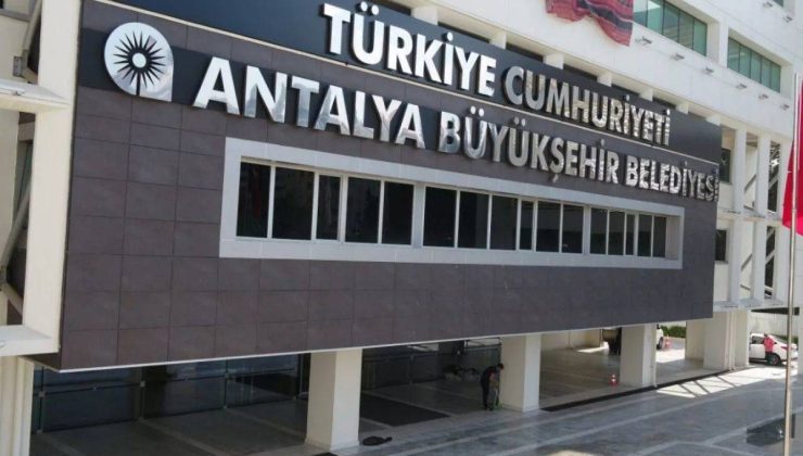 Antalya Büyükşehir Belediyesi’ne yeni operasyon