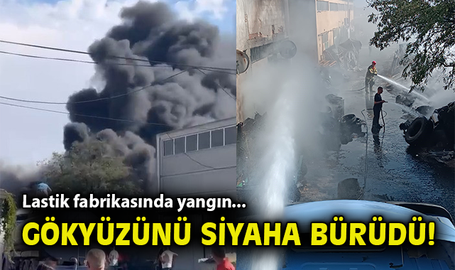 Sanayi Bölgesinde Lastik Dükkanında Yangın!