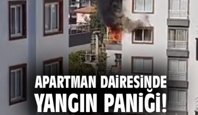 Mezitli’de Apartmanda Yangın: Olayı İtfaiye Söndürdü