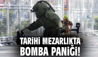 Eyüpsultan Mezarlığı’nda Şüpheli Düzenek Alarmı!