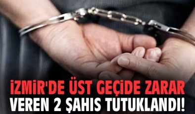 Üst Geçitte Vandalizme 5 Gözaltı!
