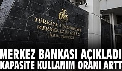 Ekim’de İmalat Sanayi Kapasite Kullanımı Yükseldi!
