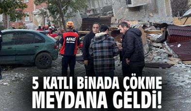 Gebze’de 5 Katlı Bina Çöktü: 5 Kişi Enkazda